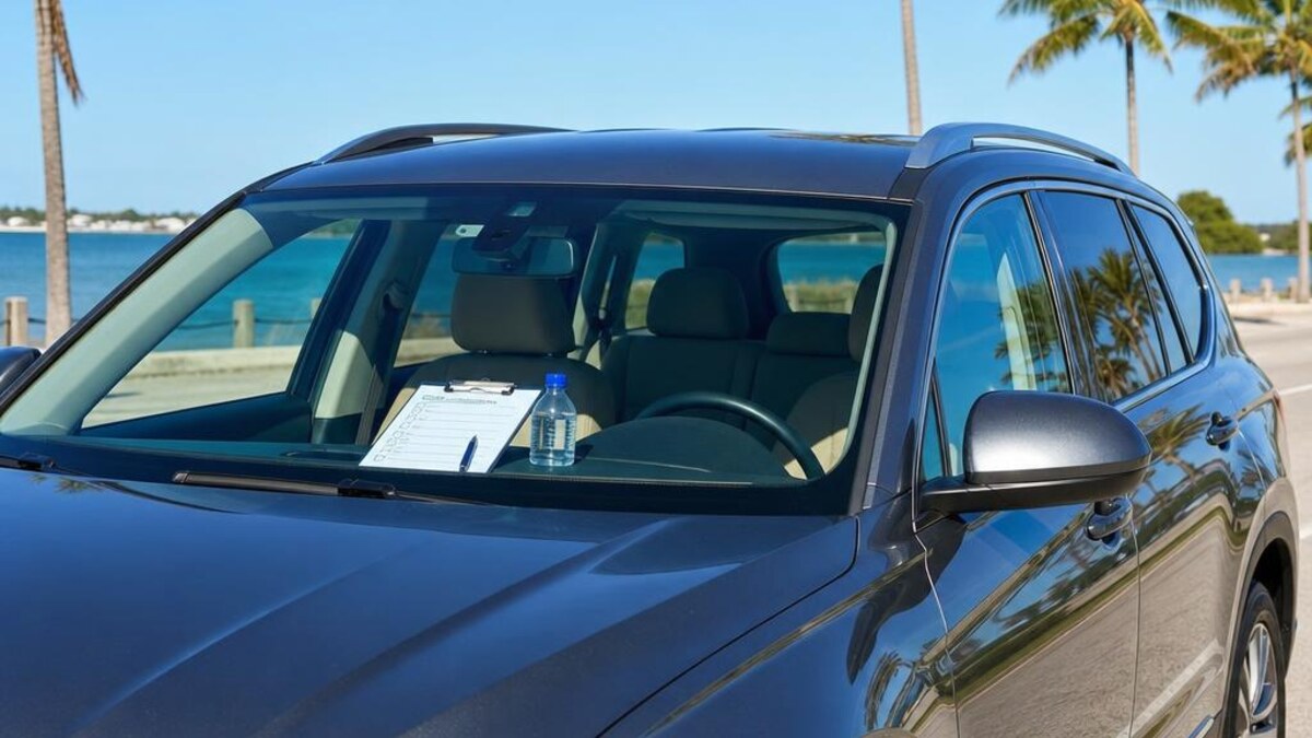 Family SUV prepared for safe summer driving in Florida